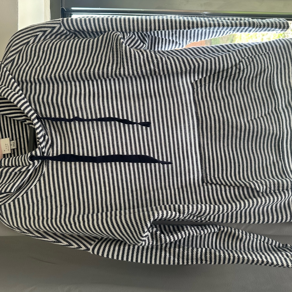 hooded striped sweatshirt